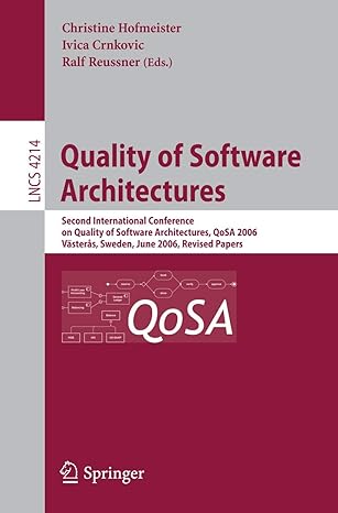 quality of software architectures second international conference on quality of software architectures qosa