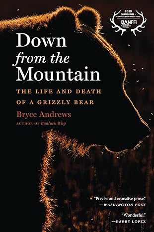 down from the mountain the life and death of a grizzly bear 1st edition bryce andrews 0358299276,