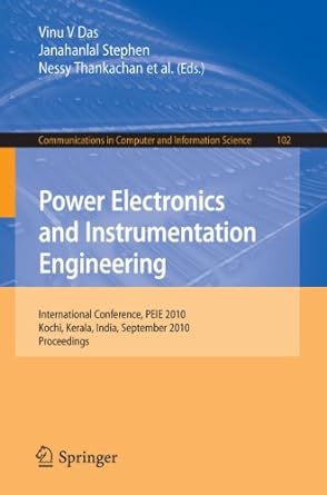 power electronics and instrumentation engineering international conference peie 2010 kochi kerala india