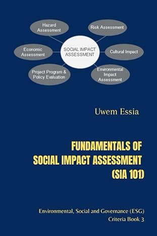 fundamentals of social impact assessment environmental social and governance criteria 1st edition uwem essia