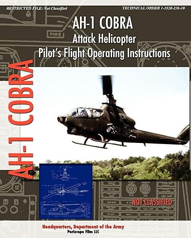 ah 1 cobra attack helicopter pilots flight operating instructions 1st edition headquarters department of the