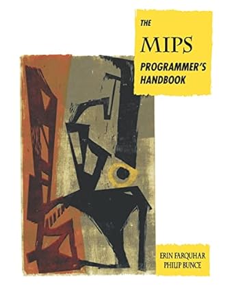 the mips programmers handbook 1st edition erin farquhar ,philip j bunce 1558602976, 978-1558602977