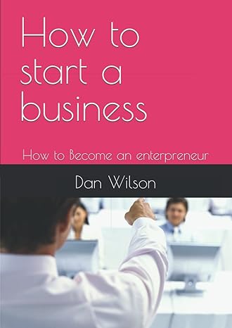 how to start a business how to become an enterpreneur 1st edition dan wilson 979-8849584942