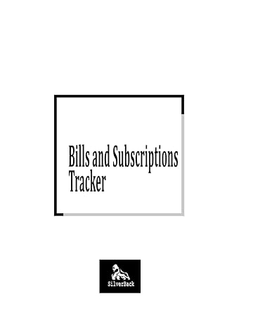 bills and subscriptions tracker track all your monthly quarterly and yearly bills and subscriptions  silver