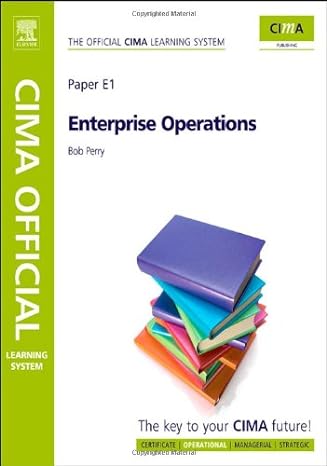 cima official learning system enterprise operations 1st edition bob perry 1856177904, 978-1856177900