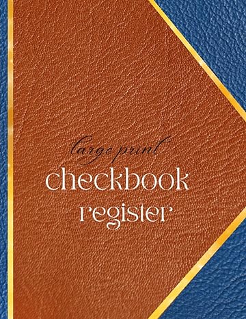 large print checkbook register 125 pages  samira zaki b0c9s7q4z8