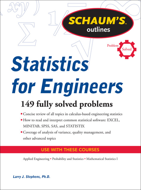 schaums outline of statistics for engineers 149 fully solved problems 1st edition larry j stephens