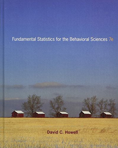 fundamental statistics for the behavioral sciences 7th edition david c howell 0495811254, 9780495811251