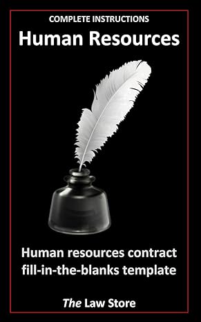 human resources human resources contract fill in the blanks template 1st edition the law store b0cnrt3kdx,