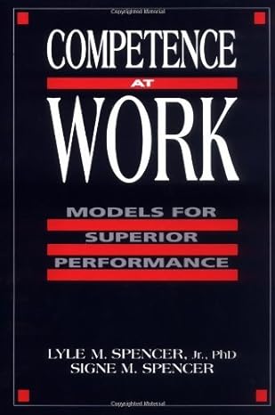 competence at work 1st edition aa b0085obkne