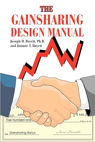 the gainsharing design manual 1st edition joseph boyett 0595324088, 978-0595324088