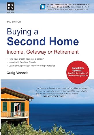 buying a second home income getaway or retirement 1st edition craig venezia 0692216200, 978-0692216200