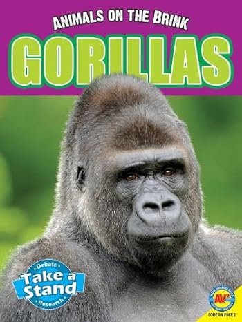 animals on the brink gorillas 1st edition patricia miller schroeder 1619134268, 978-1619134263