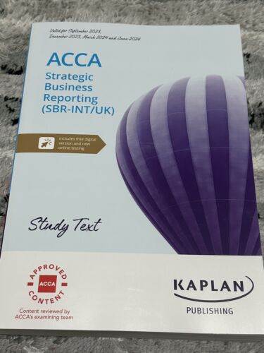 acca strategic business reporting sbr int uk 1st edition kaplan
