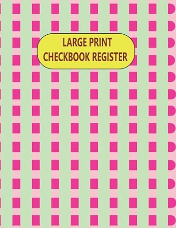 large print checkbook register 1st edition sk t publisher 979-8432134783
