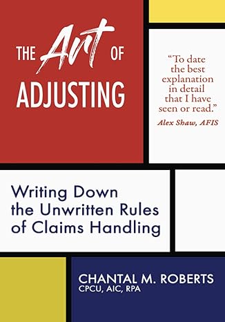 art of of adjusting the to date the best explanation in detail that i have seen or read alex shaw afis