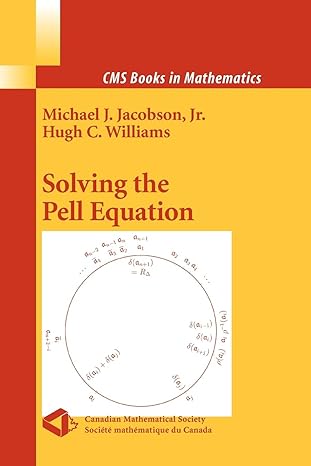 solving the pell equation 1st edition michael jacobson ,hugh williams 1441927476, 978-1441927477