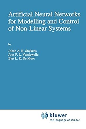 artificial neural networks for modelling and control of non linear systems 1st edition johan a.k. suykens,