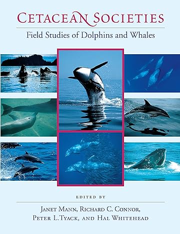 cetacean societies field studies of dolphins and whales 1st edition janet mann ,richard c connor ,peter l