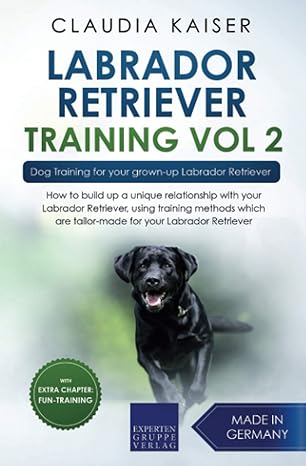 labrador retriever training vol 2 dog training for your grown up labrador retriever 1st edition claudia