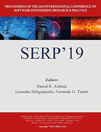 proceedings of the 2019 international conference on software engineering research and practice serp19 1st