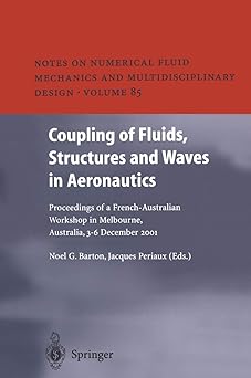 coupling of fluids structures and waves in aeronautics proceedings of a french australian workshop in