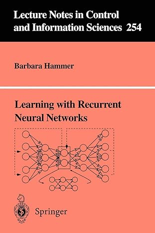 learning with recurrent neural networks 2000th edition barbara hammer 185233343x, 978-1852333430
