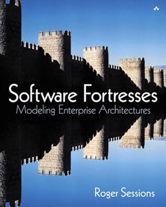 software fortresses modeling enterprise architectures 1st edition roger sessions 0321166086, 978-0321166081