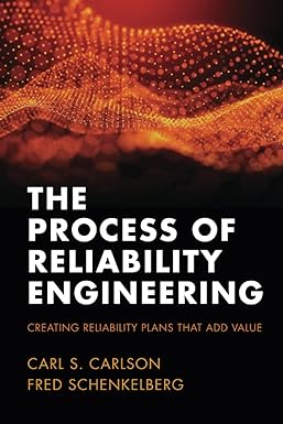 the process of reliability engineering creating reliability plans that add value 1st edition carl s. carlson,