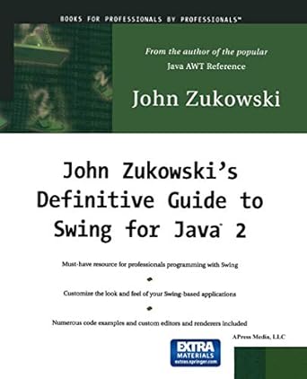 john zukowski s definitive guide to swing for java 2 1st edition john zukowski john zukowsky 189311502x,