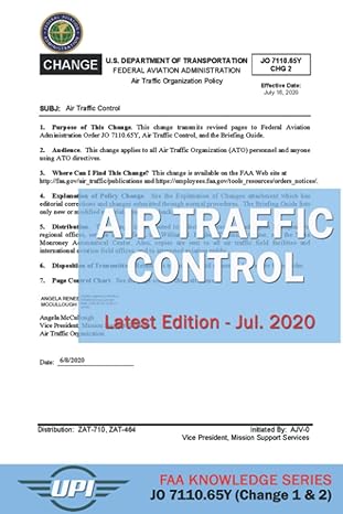 air traffic control order jo 7110 65y latest edition jul 2020 1st edition federal aviation federal aviation,