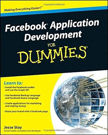 facebook application development for dummies by jesse stay 1st edition jesse stay b01nh03z0a