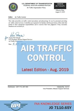 air traffic control order jo 7110 65y latest edition aug 2019 1st edition federal aviation administration