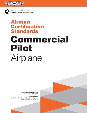 commercial pilot airman certification standards airplan 1st edition federal aviation administration