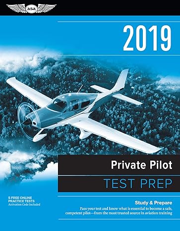 private pilot test prep bundle 2019 study and prepare test prep series 2019th edition asa test prep board