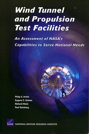 wind tunnel and propulsion test facilities an assessment of nasas capabilities to serve national needs 1st