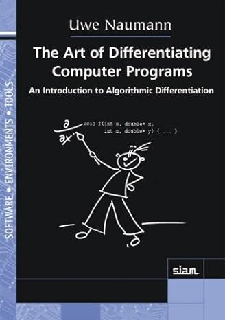 the art of differentiating computer programs 1st edition uwe naumann 161197206x, 978-1611972061