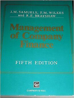 management of company finance 5th edition j.m. samuels, f.m. wilkes 0412374706, 9780412374708