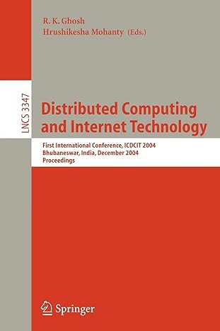 distributed computing and internet technology first international conference icdcit 2004 bhubaneswar india