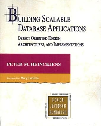 building scalable database applications object oriented design architectures and implementations 1st edition