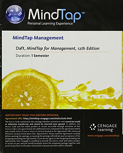 mindtap management daft mindtap for management 12th edition cengage learning 1285871847, 9781285871844