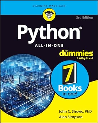 python all in one for dummies 1st edition john c shovic ,alan simpson 1394236158, 978-1394236152