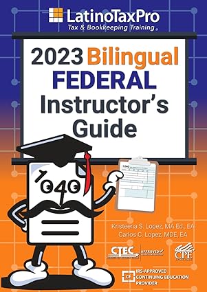 2023 bilingual federal instructor s guide 1st edition kristeena s lopez ma ea 979-8851441875