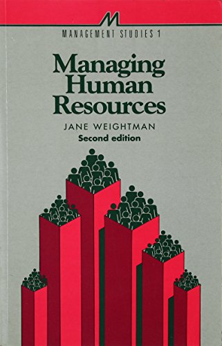 managing human resources 2nd edition jane weightman 0852925204, 9780852925201