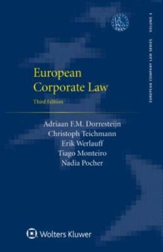 european corporate law 3rd edition dorresteijn, adriaan f. 9789041185938