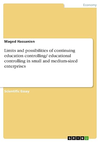 limits and possibilities of continuing education controlling/ educational controlling in small and medium