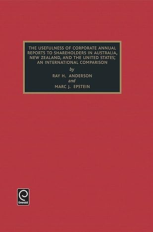 the usefulness of corporate annual reports to shareholders in australia new zealand and the united states an