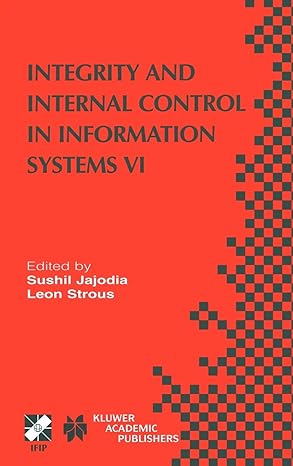 integrity and internal control in information systems vi 2004 edition sushil jajodia, leon strous 1402079001,