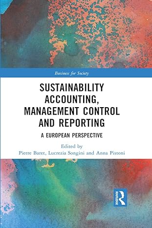 sustainability accounting management control and reporting a european perspective 1st edition pierre baret