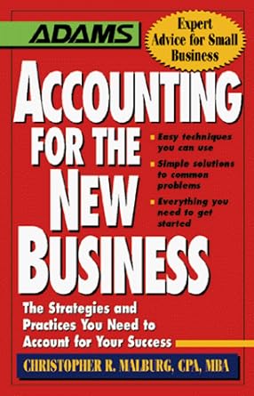 accounting for the new business the strategies and practices you need to account for your success 1st edition